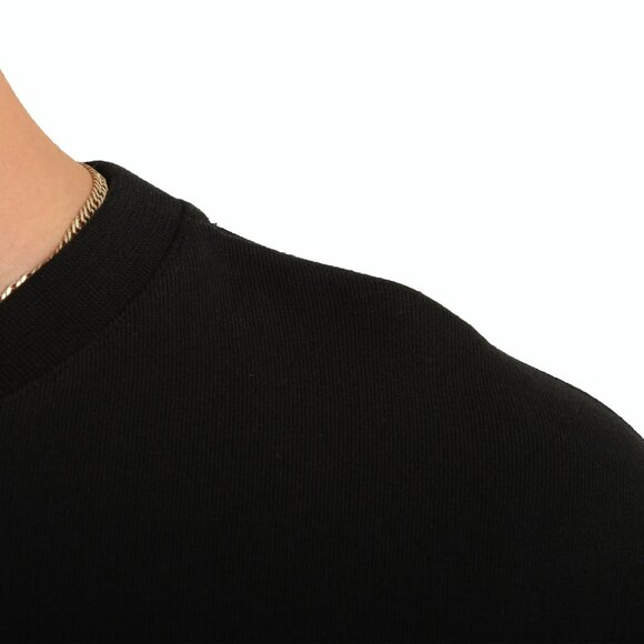 Versace Men's Black Logo Print Crewneck Sweatshirt US 3XL IT 58 - Picture 4 of 6